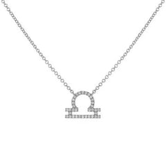Dainty Diamond Zodiac Sign Necklace - Veinci