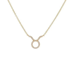 Dainty Diamond Zodiac Sign Necklace - Veinci