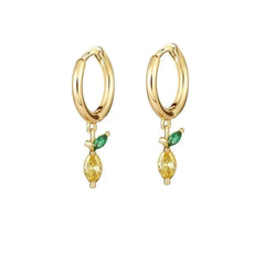 Dainty Fruit Hoop & Stud Earrings - Veinci