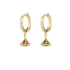Dainty Fruit Hoop & Stud Earrings - Veinci
