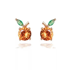 Dainty Fruit Hoop & Stud Earrings - Veinci