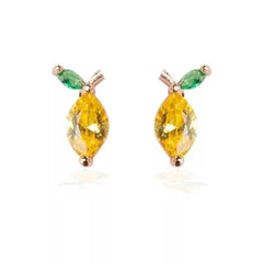 Dainty Fruit Hoop & Stud Earrings - Veinci