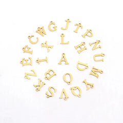 Dainty Satellite Chain Letter Initial Necklace - Veinci