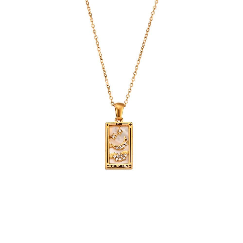Dainty Tarot Charm Necklaces - Veinci