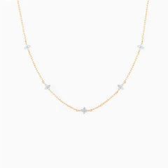 Dainty Tiny Flowers Necklace - Veinci