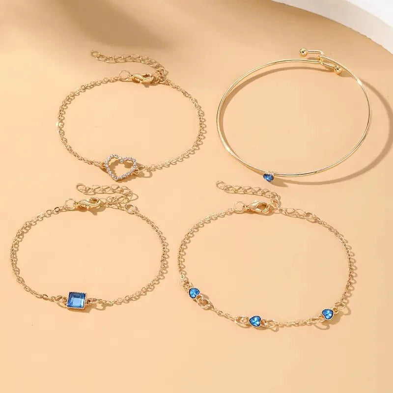 Diamond Statement Bracelet Stacks - Veinci