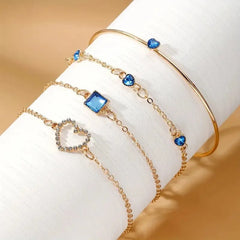 Diamond Statement Bracelet Stacks - Veinci