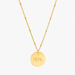 Drawing Disc Necklace