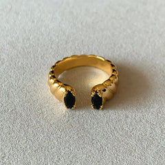 Dual Diamond Wrapped Rings - Veinci