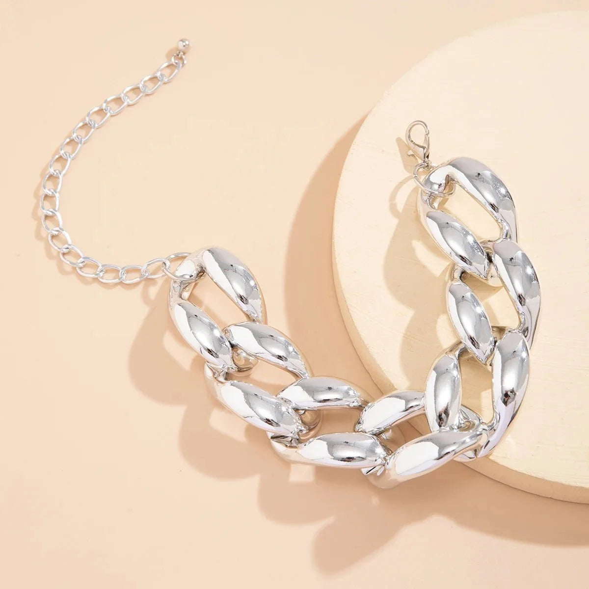 Exaggerated Chunky Cuban Link Choker Necklace - Veinci
