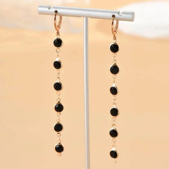 Gem Drop Hoop Earrings - Veinci