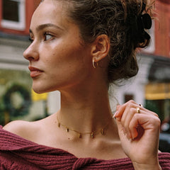 Large Pavé Hoops