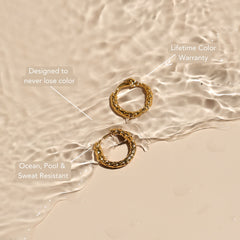 Hammered Hoops Earrings