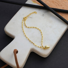 Magnetic Heart Paperclip Chain Love Bracelet Set