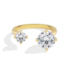 Elegant Toi et Moi Ring