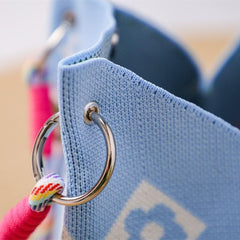 Knit Magnetic Clasp Bucket Bag