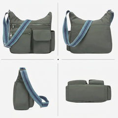 Multi Pocket Water Resistant Crossbody Bag