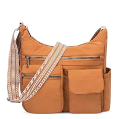 Multi Pocket Water Resistant Crossbody Bag