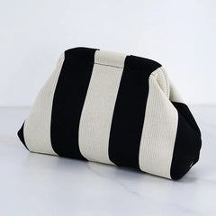 Striped Dumpling Bag