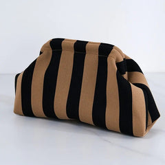 Striped Dumpling Bag