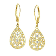 Floral Teardrop Earrings