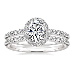 Classy Double Band Pave Ring