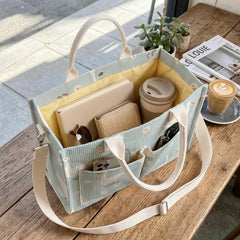 Whimsy Duck & Daisy Patterned Tote Bag