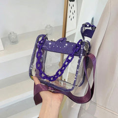 Sparkling Clear Crossbody Bag