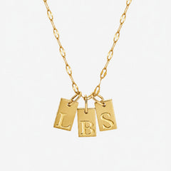 Initial Tag Necklace