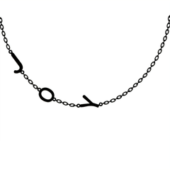 Personalized Off Center Letter Necklace