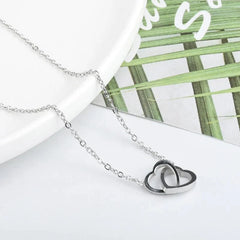 Minimal Love Lock Heart Necklace - Veinci