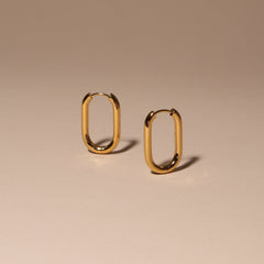 Oval Hoop Earrings