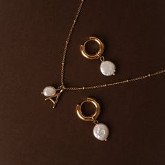 Initial & Pearl Necklace