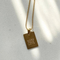 Positive Affirmation Engraved Necklaces - Veinci