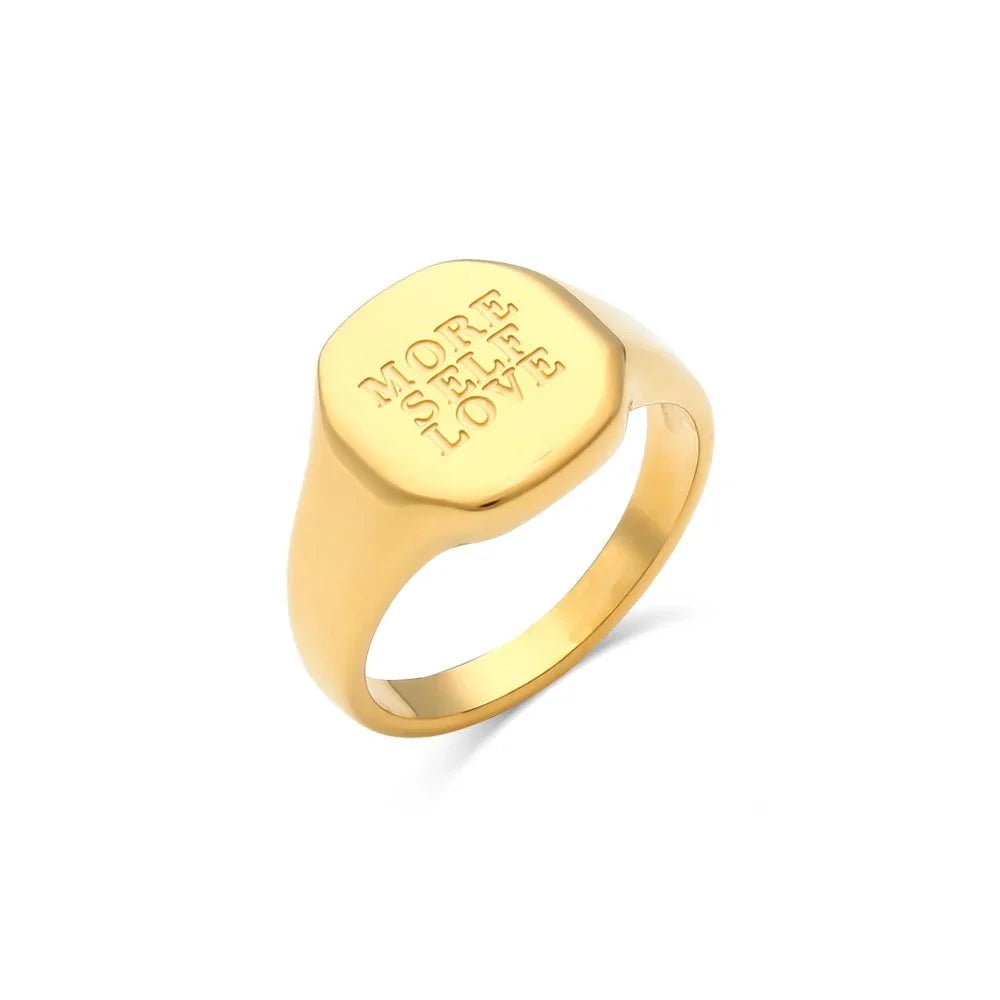 Positive Affirmation Engraved Rings - Veinci