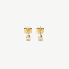 Small Bezel Diamond Studs