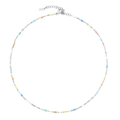 Rainbow Dainty Choker White Background