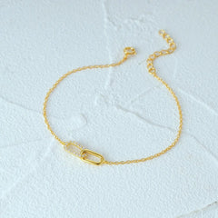 S925 Forever Linked Diamond Contrast Bracelet - Veinci