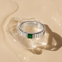 Chunky Emerald Ring