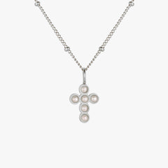 Pearl Cross Necklace