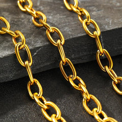 Simple Paperclip Necklace & Bracelet Set - Veinci