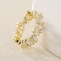 Staggering Baguette Crystal Rings - Veinci