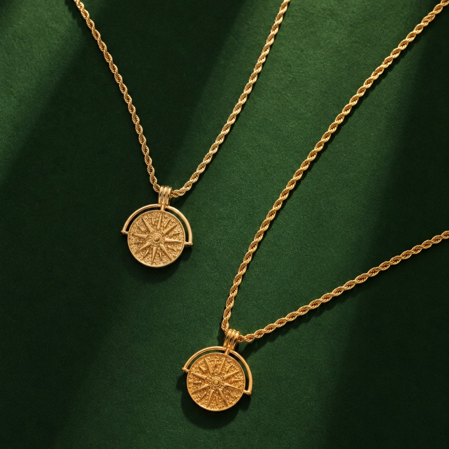 Sun Necklace 14kgold