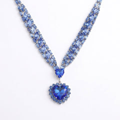 Elegant Ocean Heart Necklace