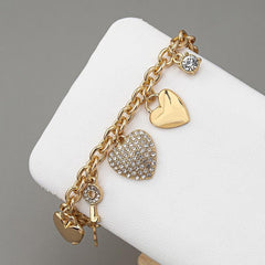 Love Locked Charm Bracelet