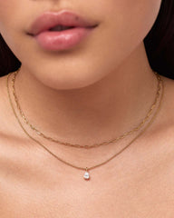 Delicate Solitaire Pendant - Elise Pendant