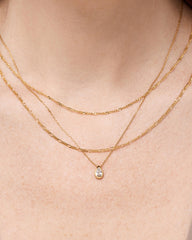 Gold Pendant Necklace - Lennox Pendant