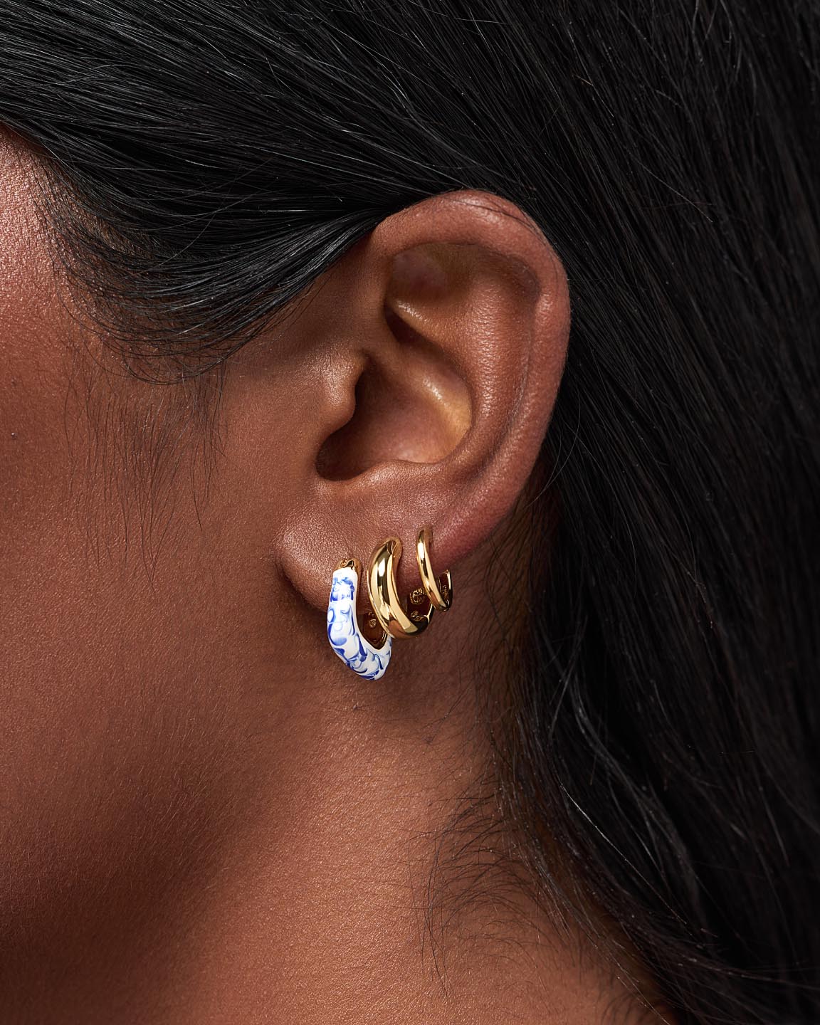 Chunky Gold Hoop Earrings - Colene