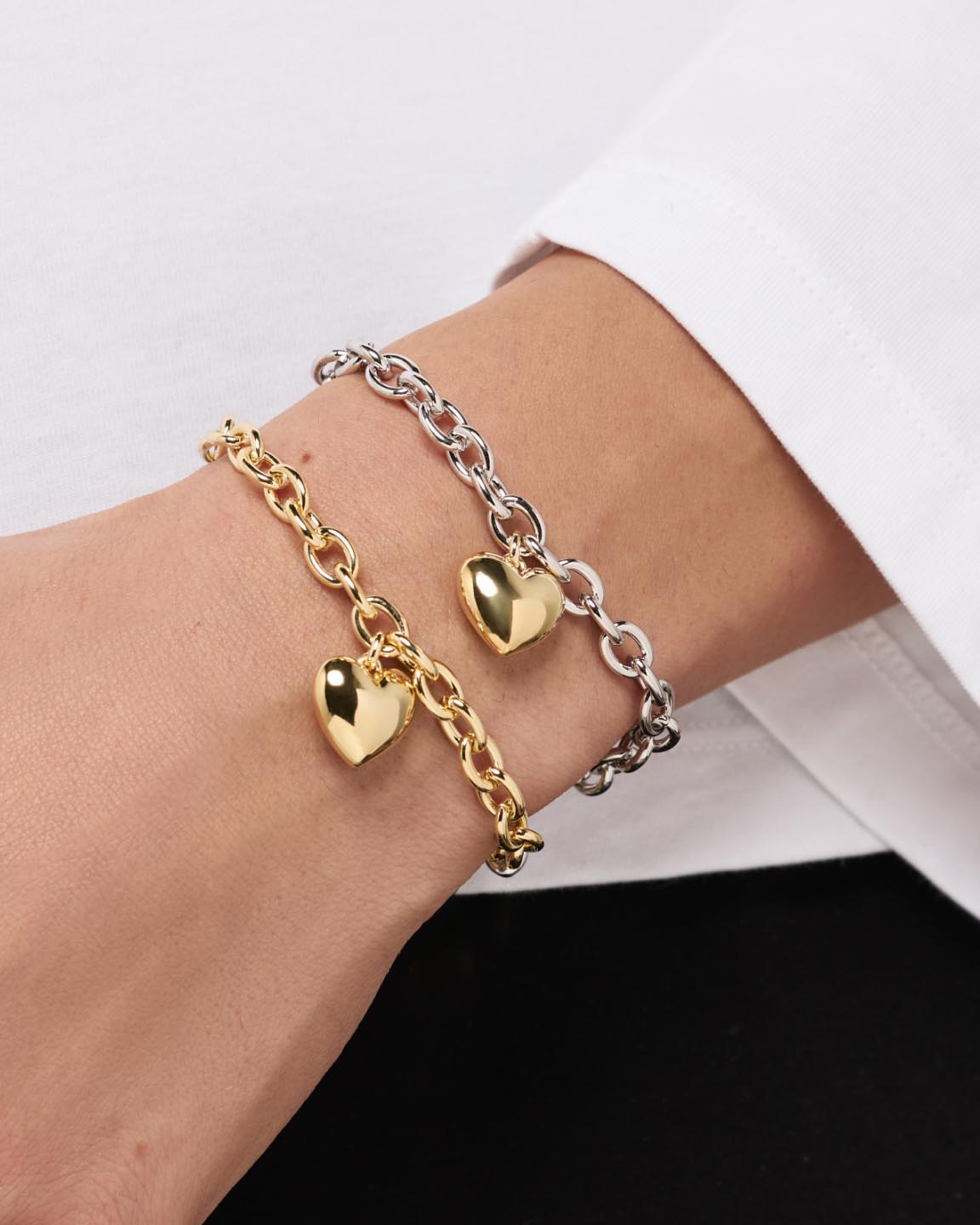 14K Gold Plated Love Lev Heritage Statement Chain Bracelet For Women Ana Luisa Lev Bracelet