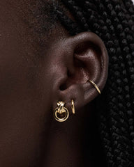 Gold Stud Earrings - Mini Remi Studs